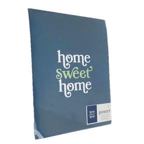 Target Other - Home Sweet Home Navy Blue Poster 11 X 14